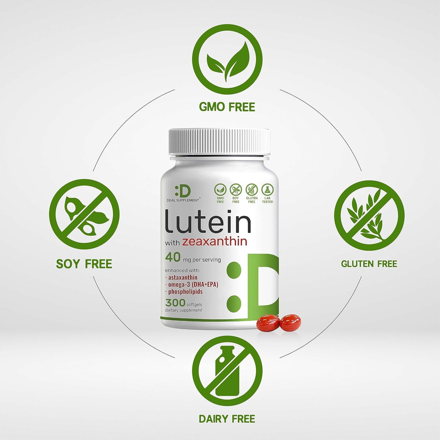 DEAL SUPPLEMENT Lutein and Zeaxanthin  300 Softgels