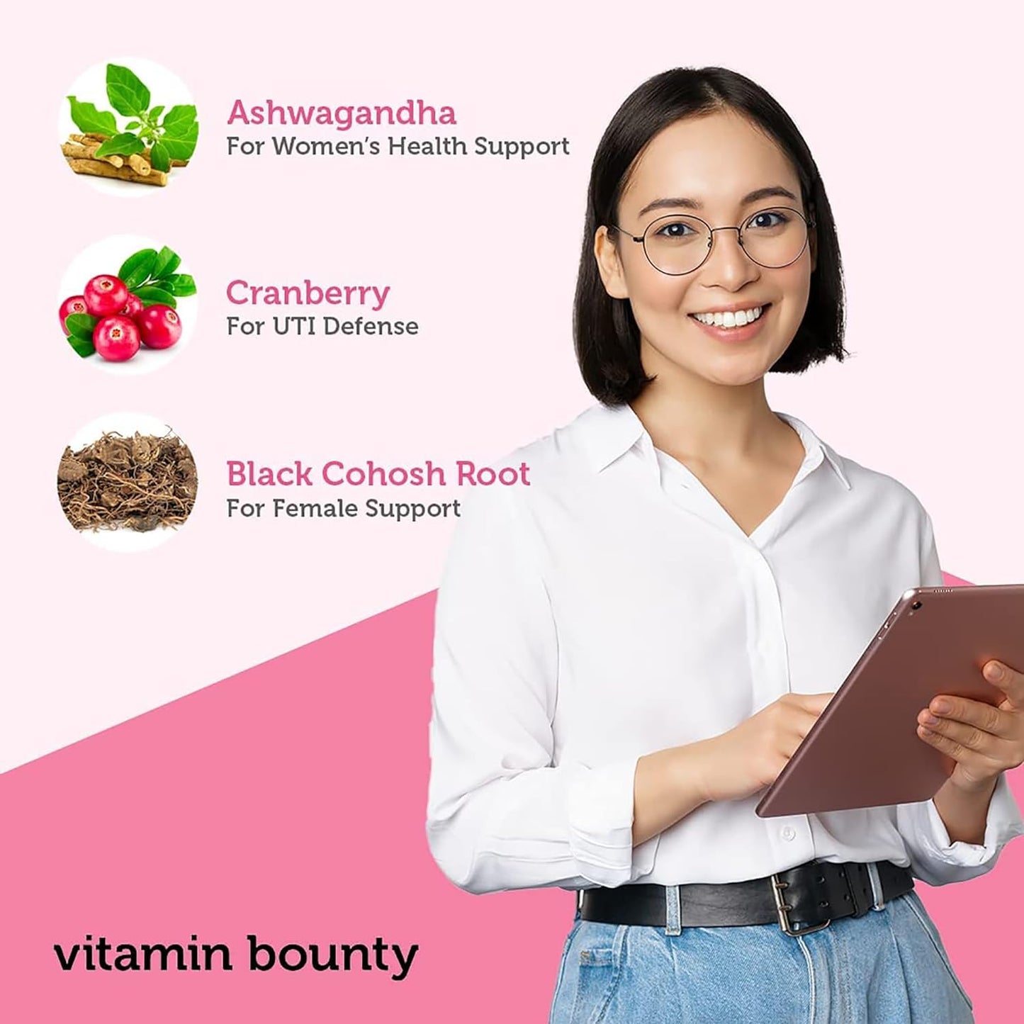 Vitamin Bounty Women's Pro Daily - Vaginal Probiotic & Prebiotic 60 capsules