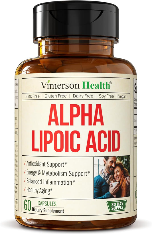 Alpha Lipoic Acid - ALA Nerve Support Supplement 650mg - 60 Capsules