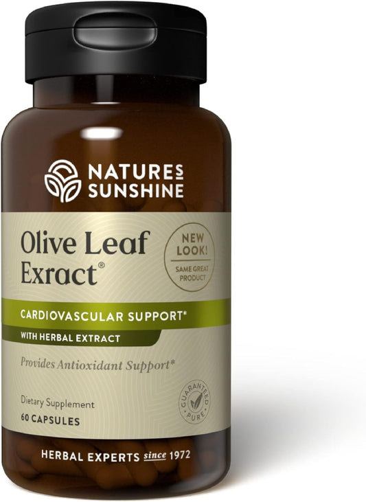 Nature's Sunshine Olive Leaf Extract Concentrate 60 Capsules