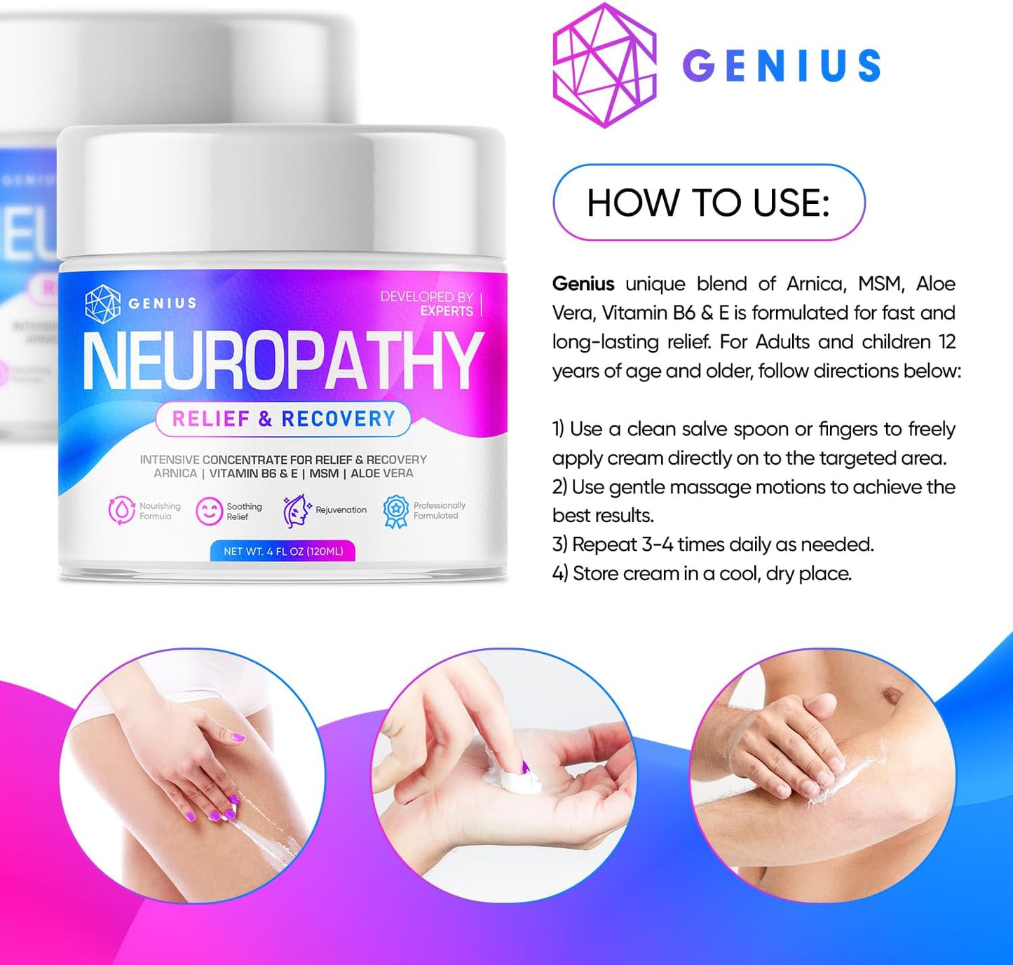 Genius Neuropathy Nerve Relief Cream