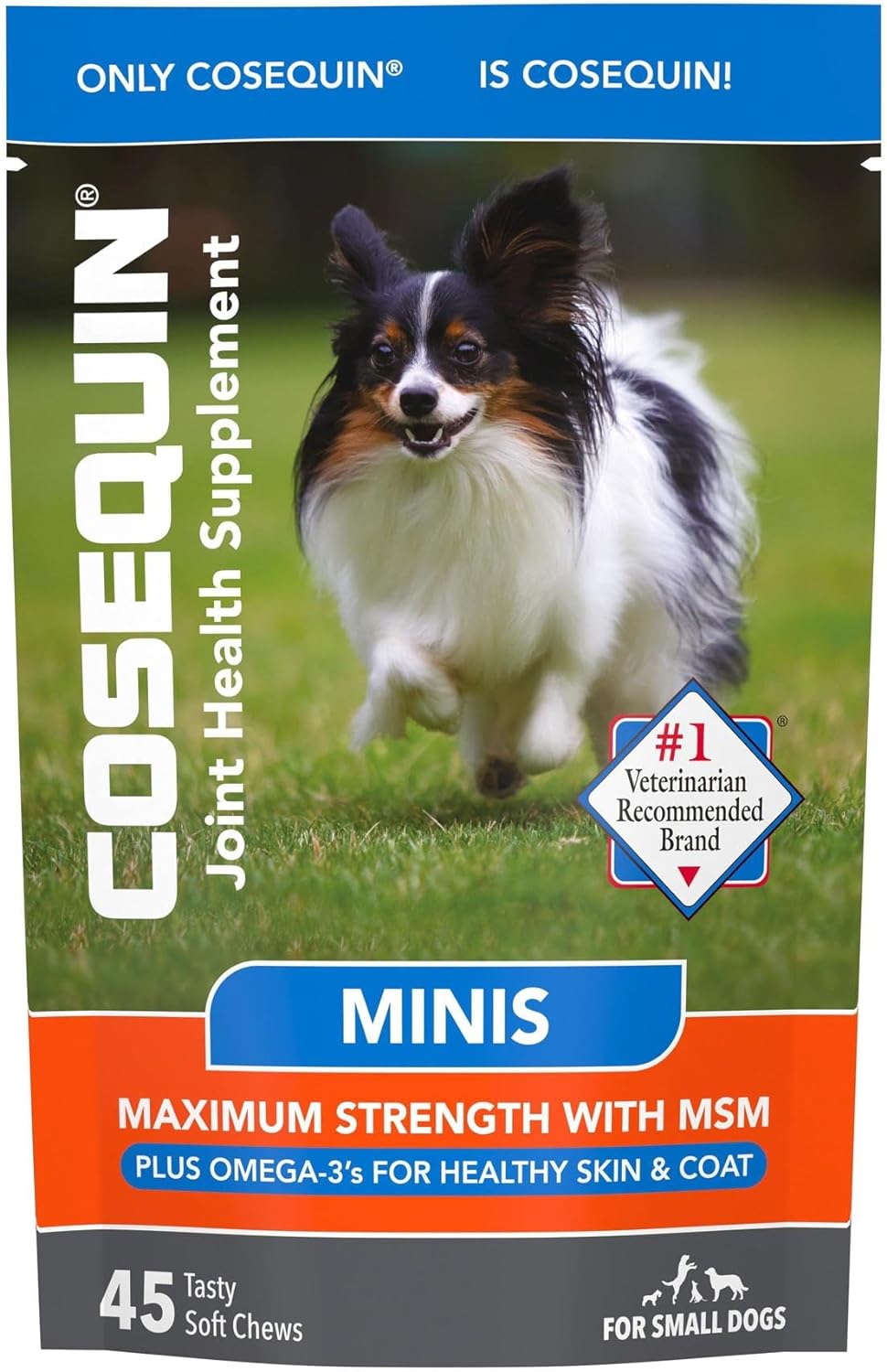 Nutramax Cosequin Minis Maximum Strength Joint Health Supplement - Omega-3's, 45 Soft Chews