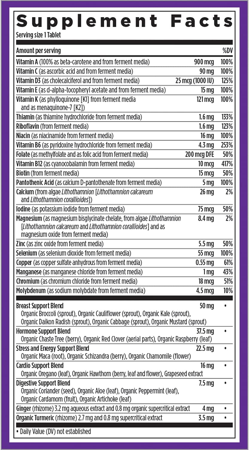 New Chapter Women's Multivitamin + Immune Support, One Daily 40+, 72 Count