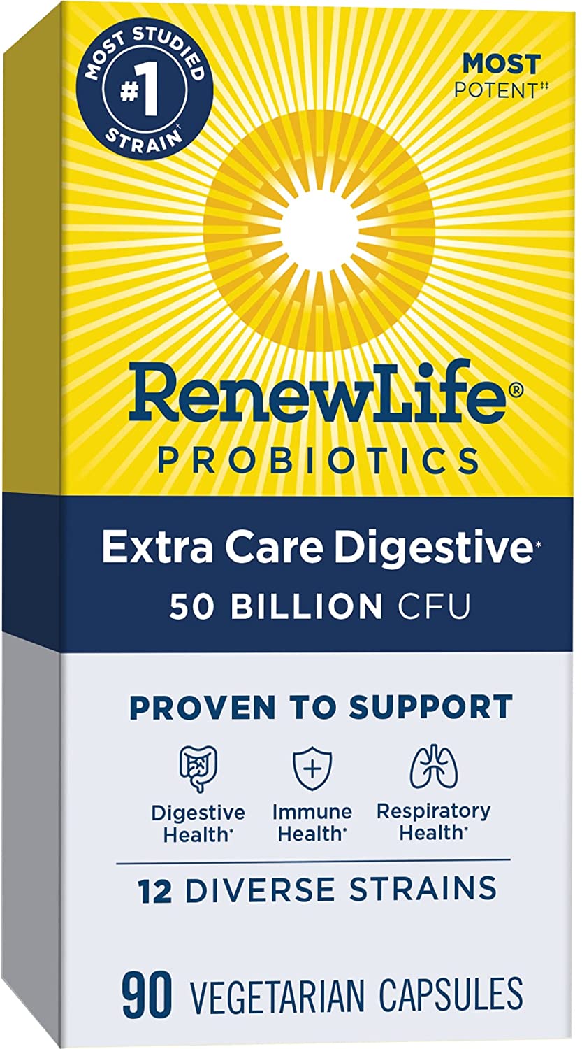 Renew Life Adult Probiotics, 50 Billion CFU Guaranteed, 90 Capsules