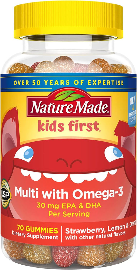 Nature Made Kids First Multivitamin Gummies, Kids Vitamins and Minerals, 70 Count