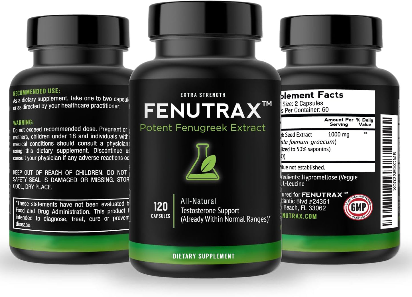 VitaMonk FenuTrax™ Fenugreek Extract 2 Months Supply -120 capsules