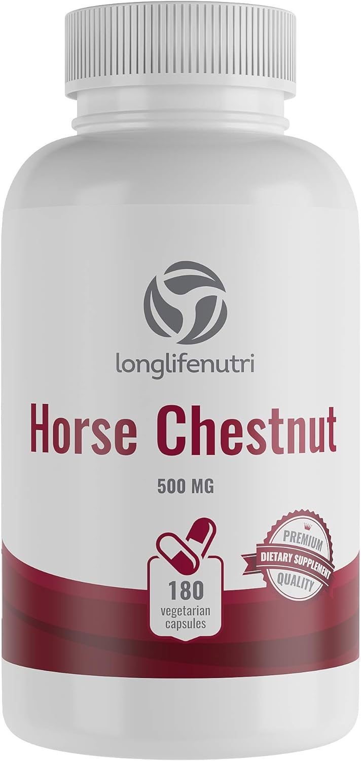 LongLifeNutri Horse Chestnut Extract  180 Vegetarian Capsules