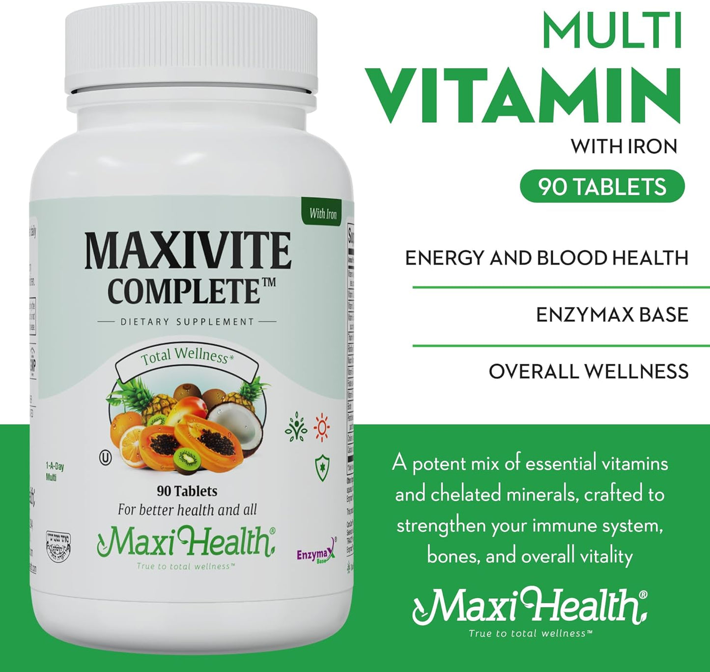 Maxi Health Complete Once Daily Vitamins 90 Tablets