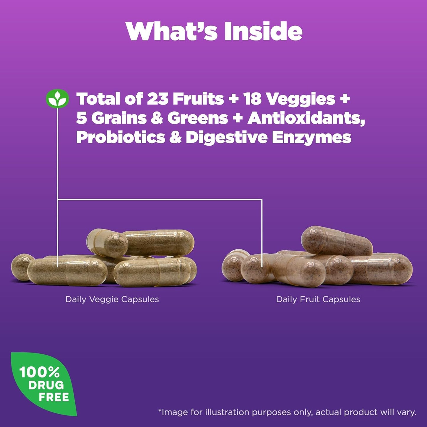 Natrol JuiceFestiv Daily Fruit & Veggie 60 Capsules (Pack of 2)