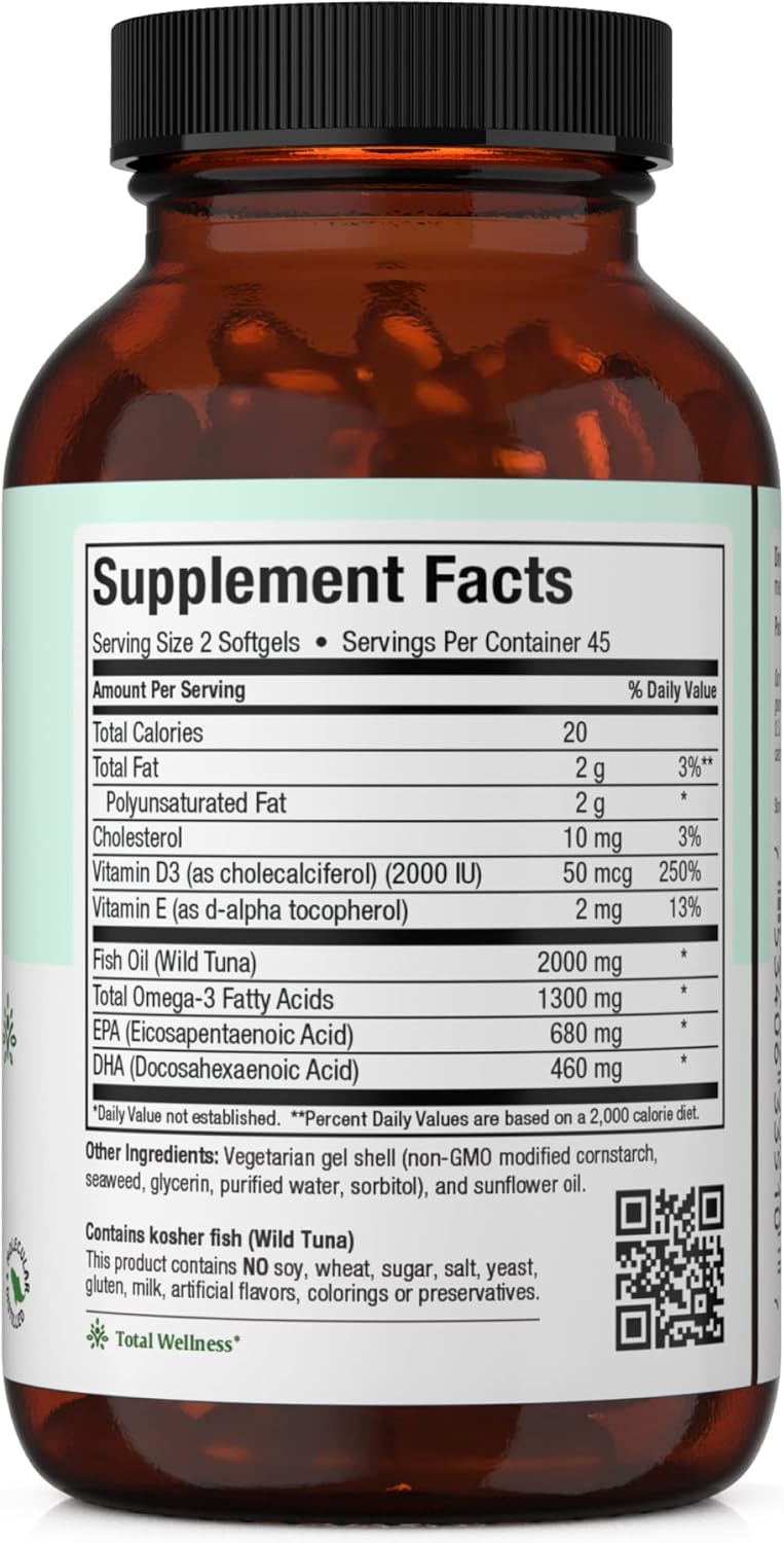 Maxi Health Omega 3 Supplement - Omega-3 Fish Oil  90 Softgels