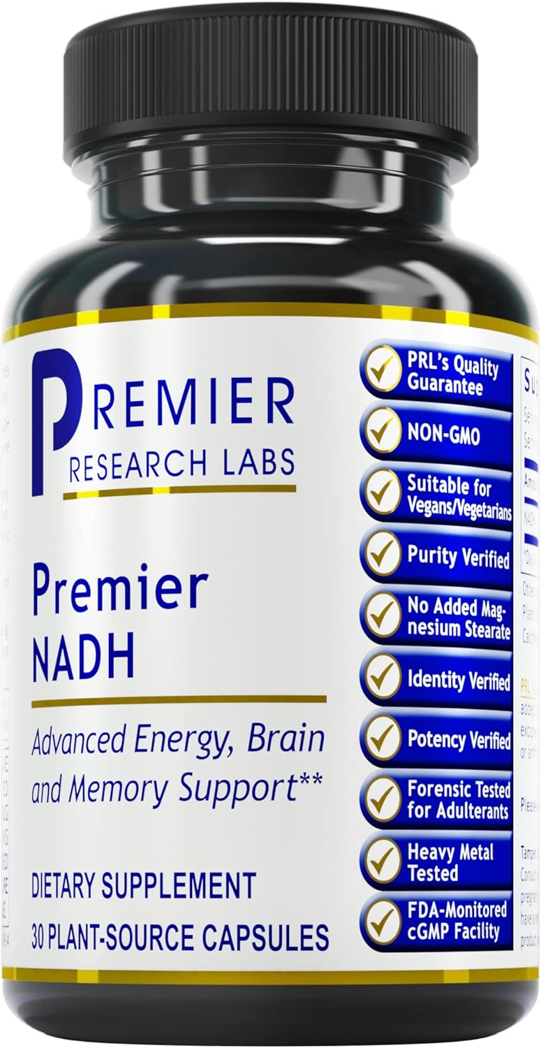 Premier Research Labs NADH - Supports ,Alertness -  30 Plant-Source Capsules