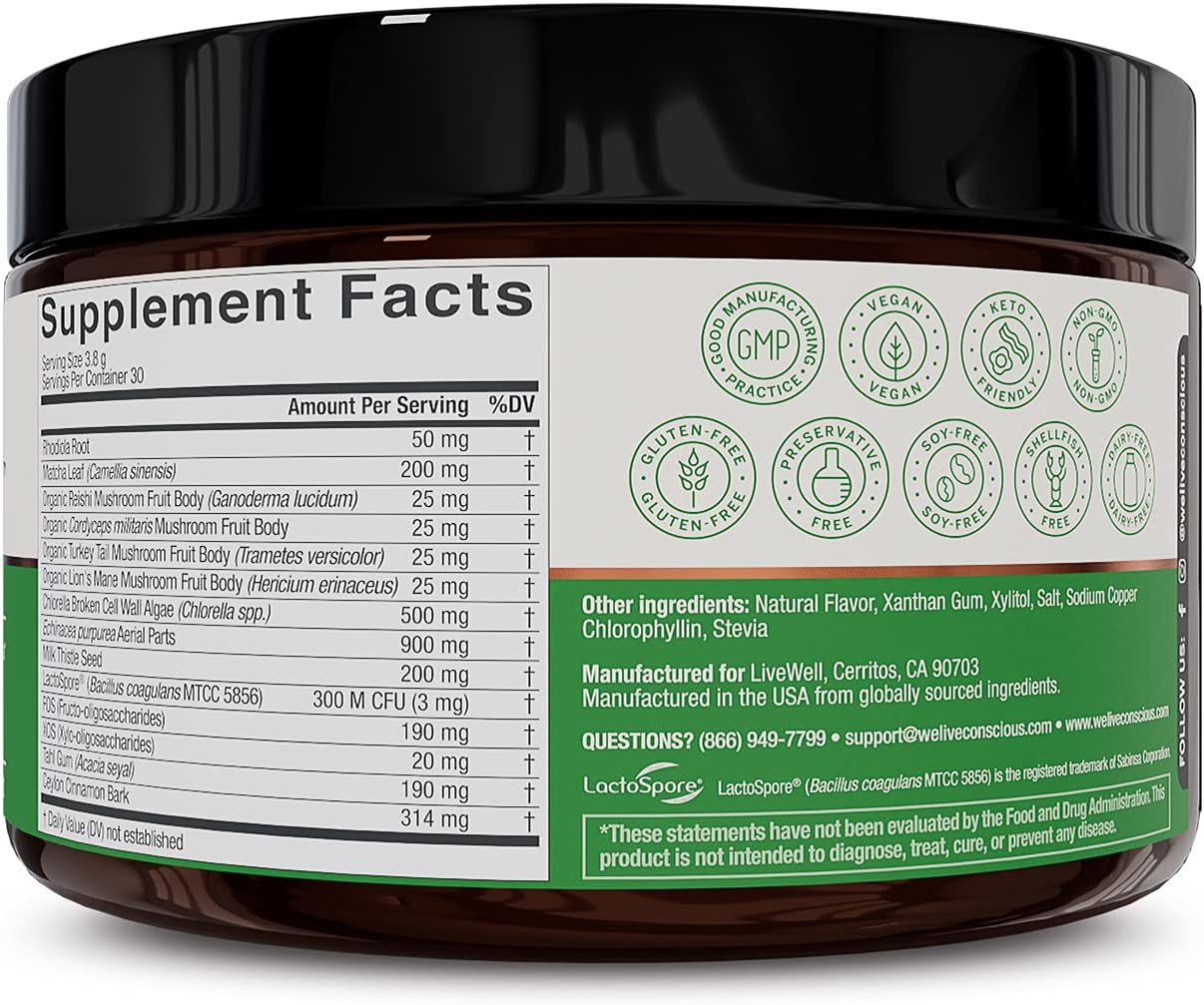 Live Conscious Beyond Greens Superfood Powder