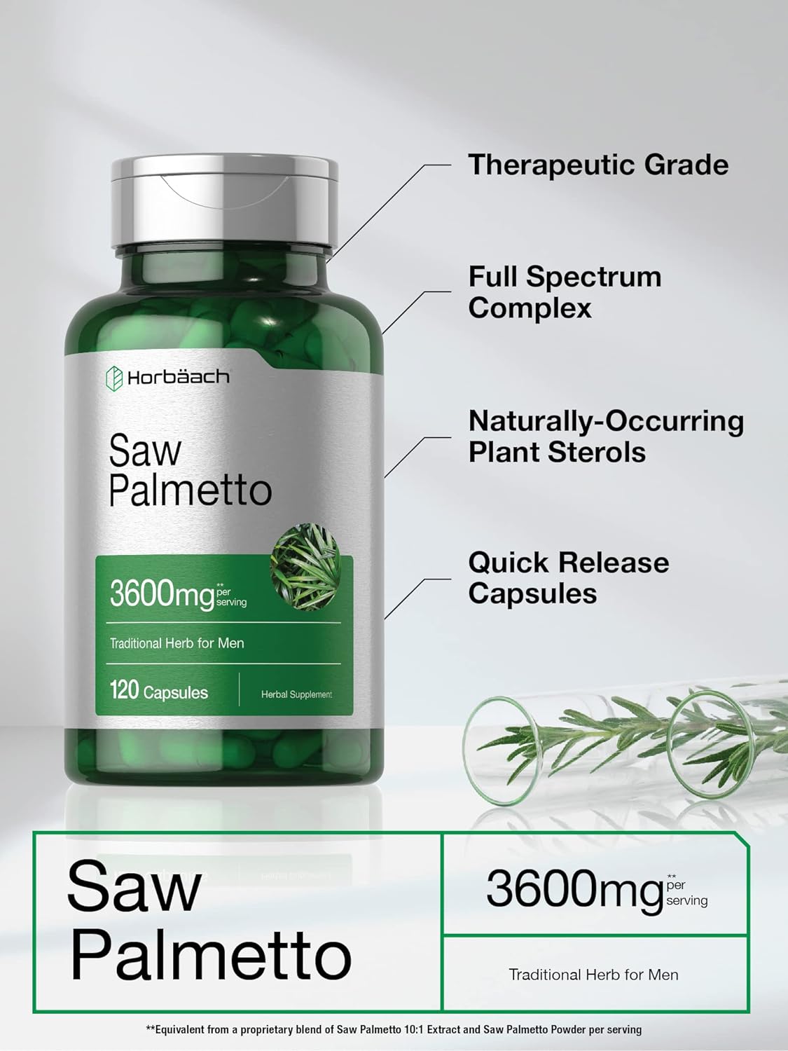 Saw Palmetto Extract  120 Capsules