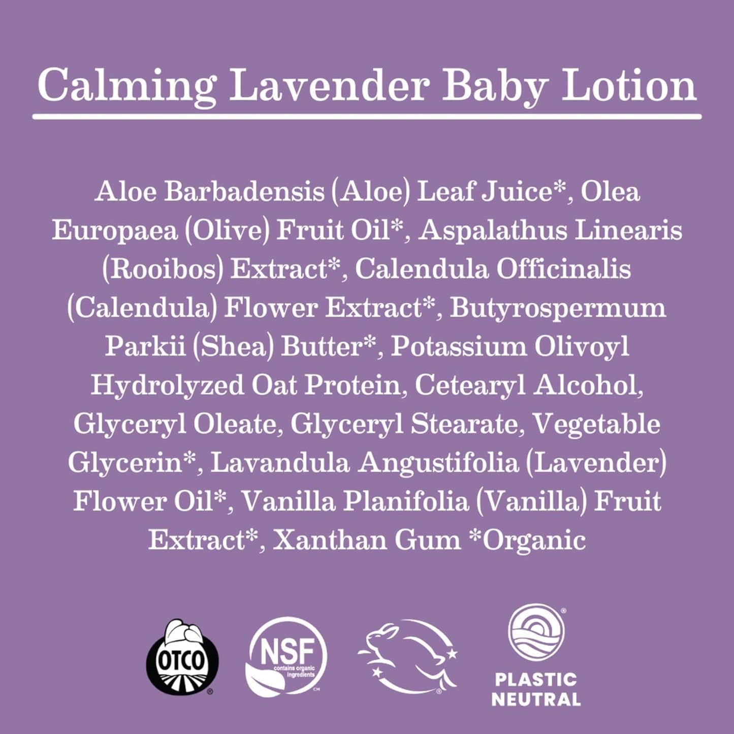 Earth Mama Calming Lavender Baby Lotion for Dry Skin