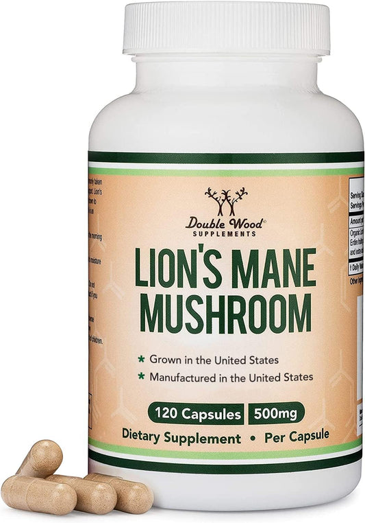 Lions Mane Supplement Mushroom 120 Capsules