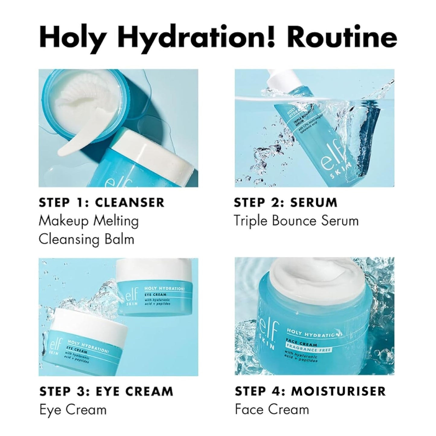 e.l.f. SKIN Holy Hydration! Face Cream, Moisturizer For Nourishing & Plumping Skin