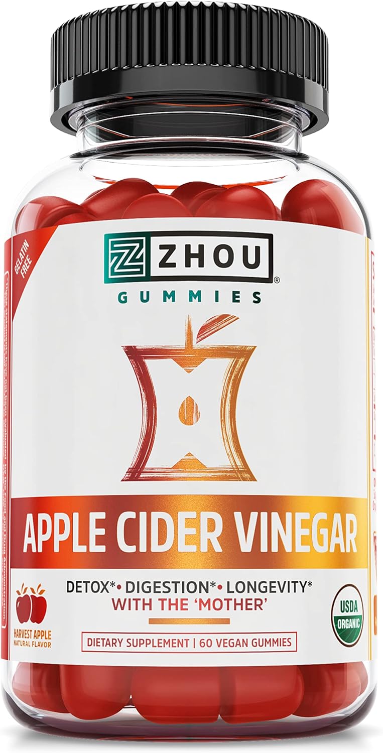 Zhou Nutrition Apple Cider Vinegar Gummies 60 count