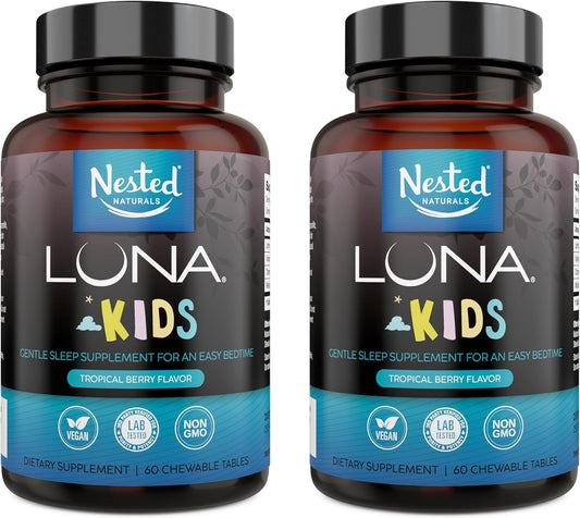 Nested Naturals Luna Kids Sleep Supplement -120 capsules