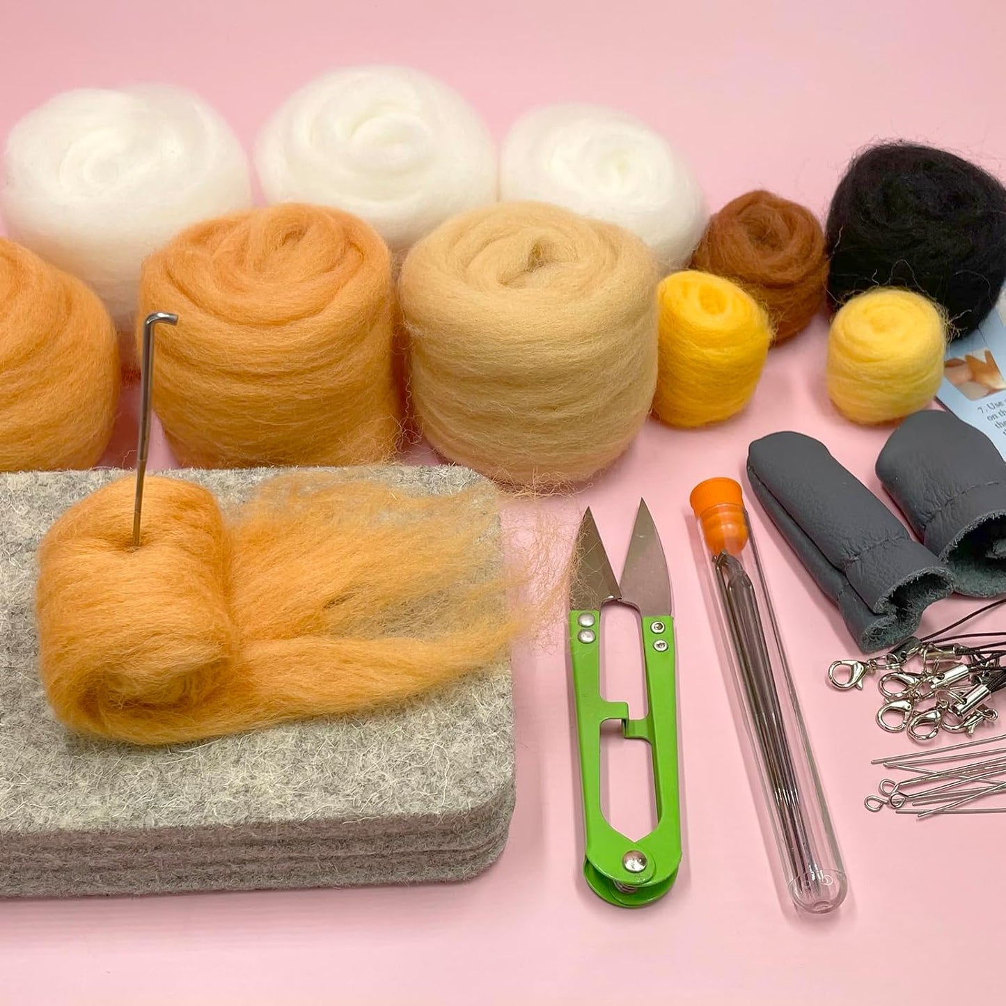 Needle Felting Kit, DIY Crafts for Adults Women  ,Hobby Kit with Felting Supplies