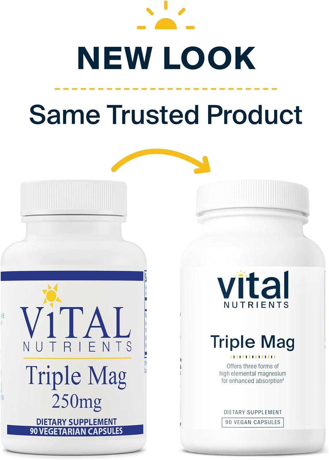 Vital Nutrients Triple Mag Complex 90 Vegetarian Capsules