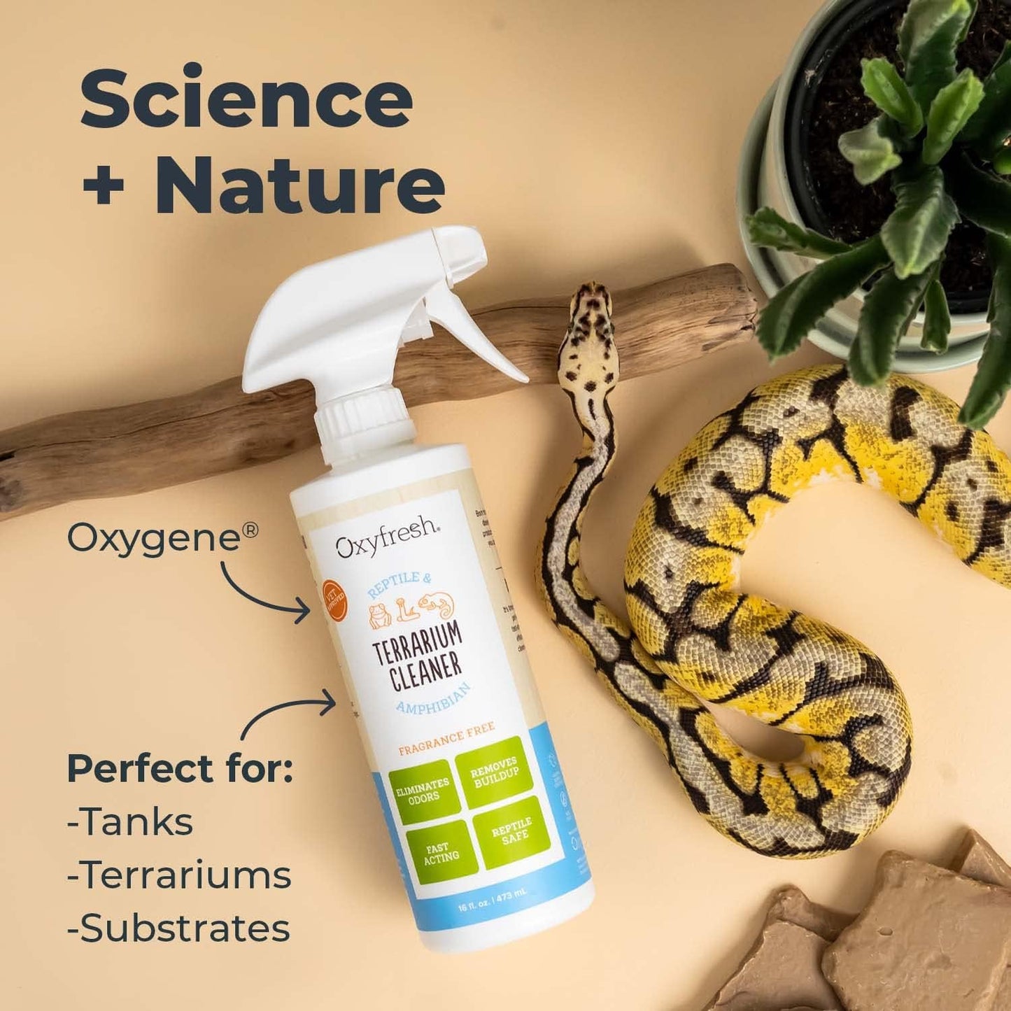 Oxyfresh Premium Terrarium Cleaner –Professional Amphibian & Reptile