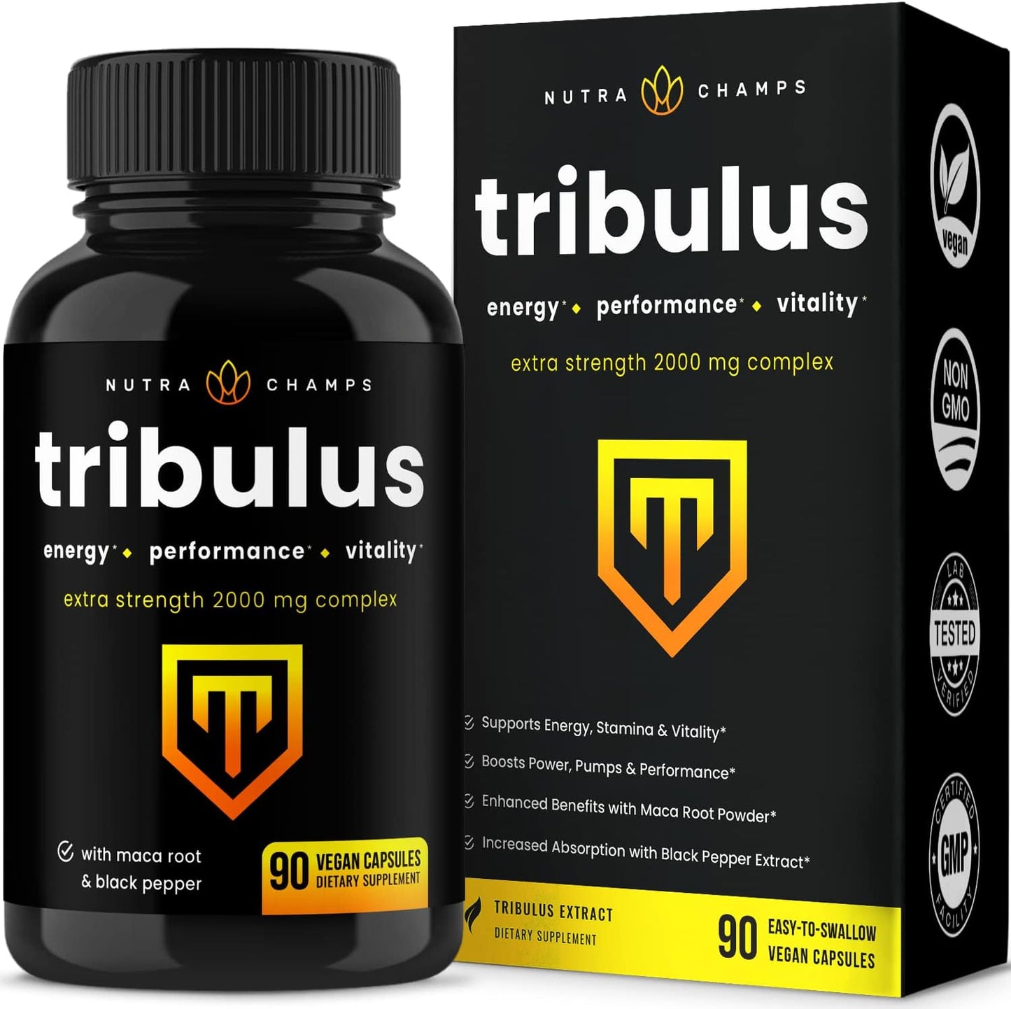 Tribulus Terrestris for Men | 2000mg Supplement Booster 90 count