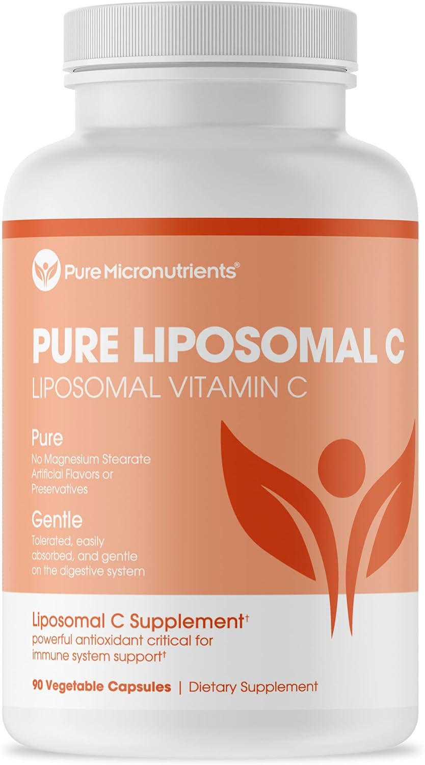 Pure Micronutrients Pure Liposomal Vitamin C - 1400mg Supplement - 90 Capsules