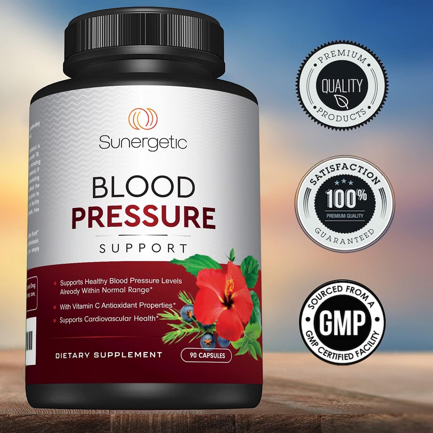 Premium Blood Pressure Support Supplement  90 Capsules