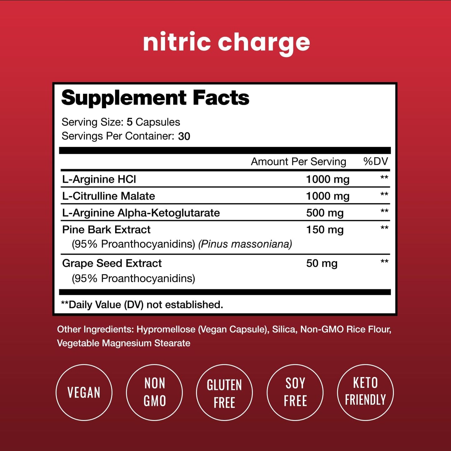 Nitric Oxide Supplement | L-Arginine, L Citrulline Malate 150 count