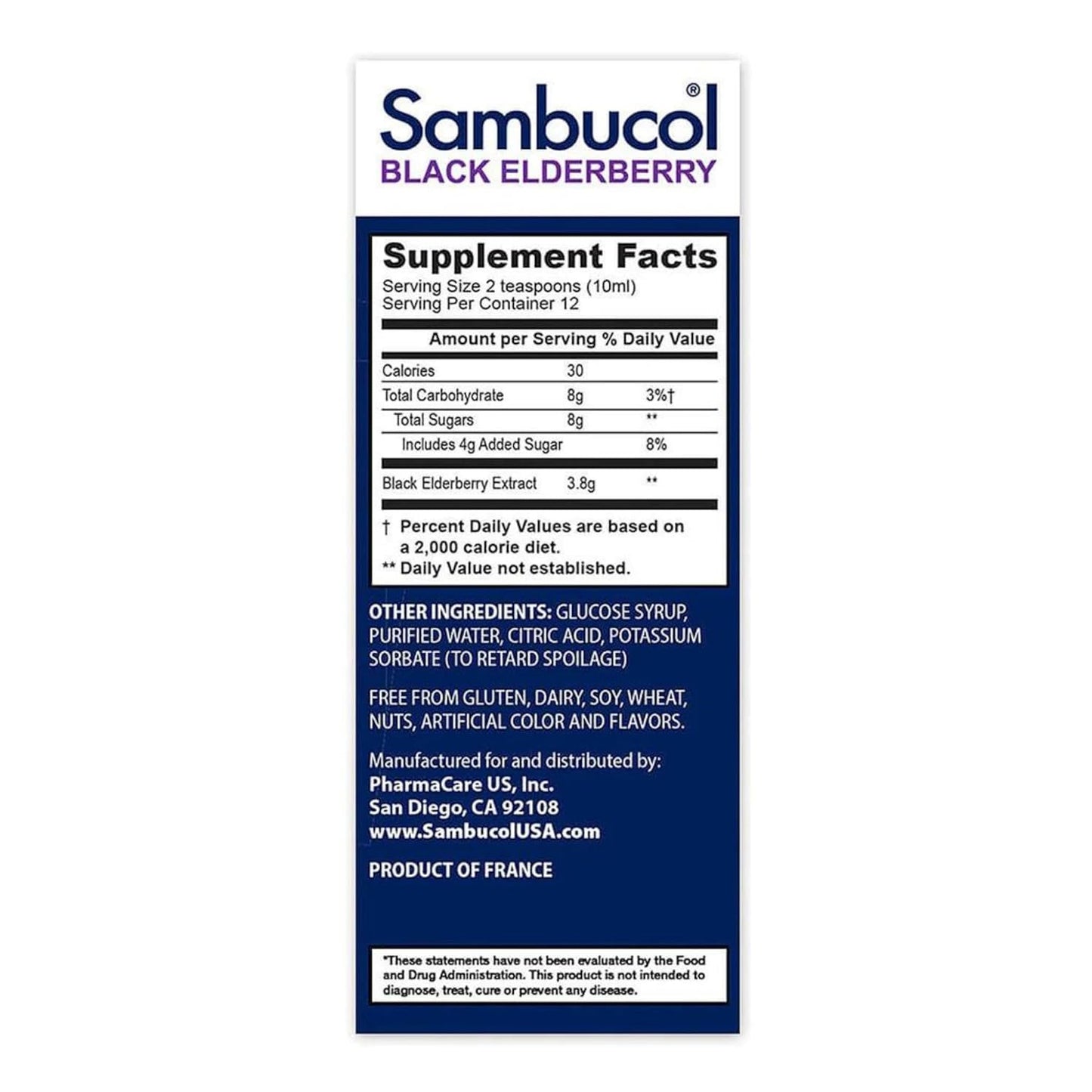 Sambucol Black Elderberry Advanced Immune Syrup with Vitamin C and Zinc