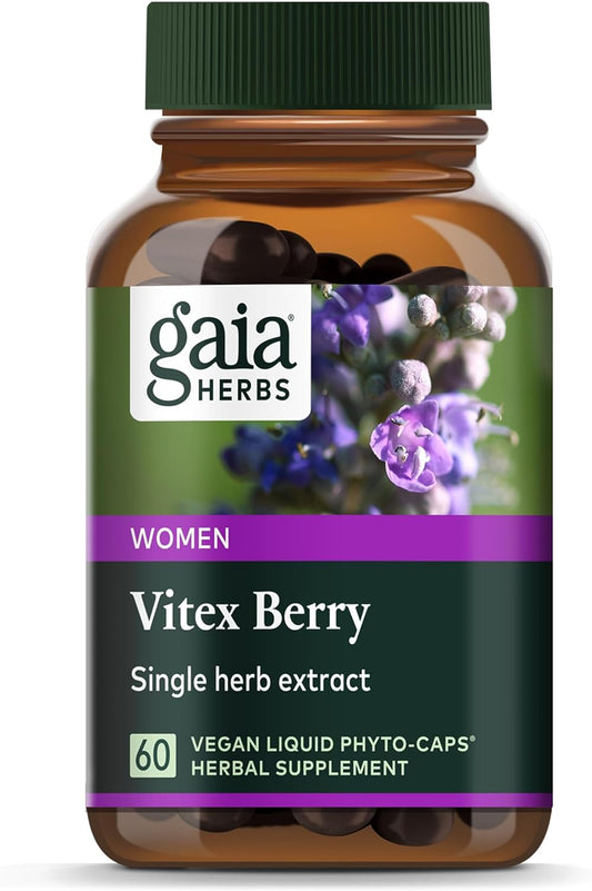 Gaia Herbs Vitex Berry  - Supports Hormone Balance & Fertility for Women 60 capsules