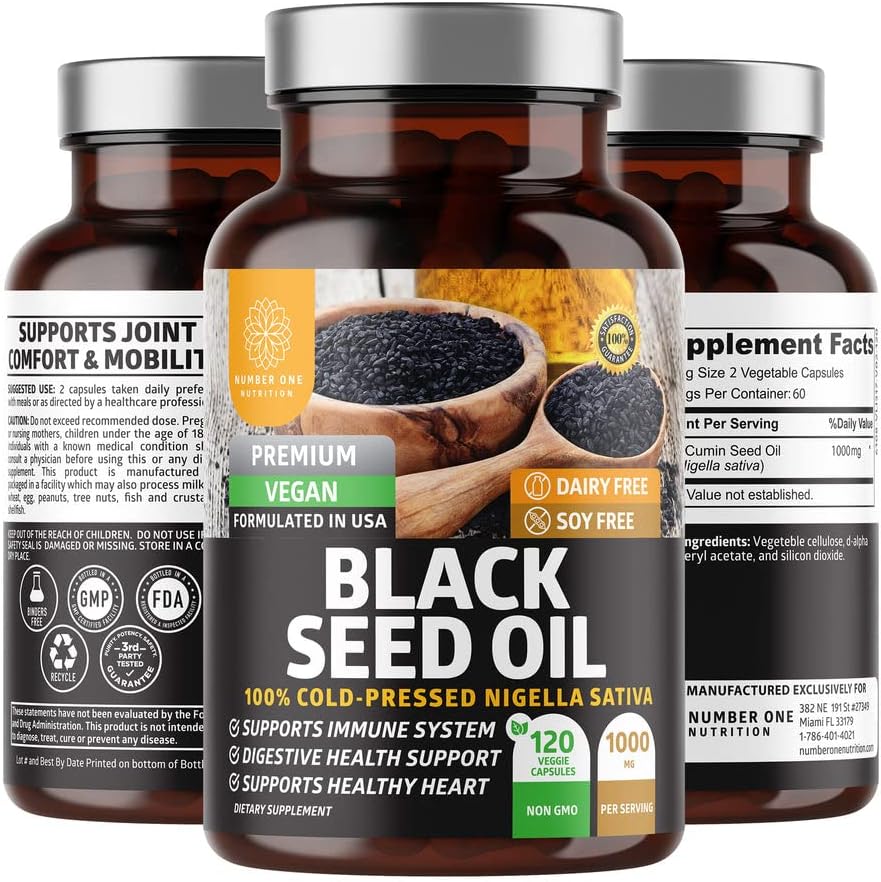 Number One Nutrition N1N Premium Black Seed Oil - 120 Caps