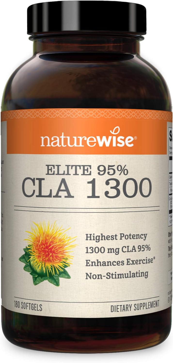 NatureWise Elite CLA 1300 Maximum Potency, 95% CLA  180 Count