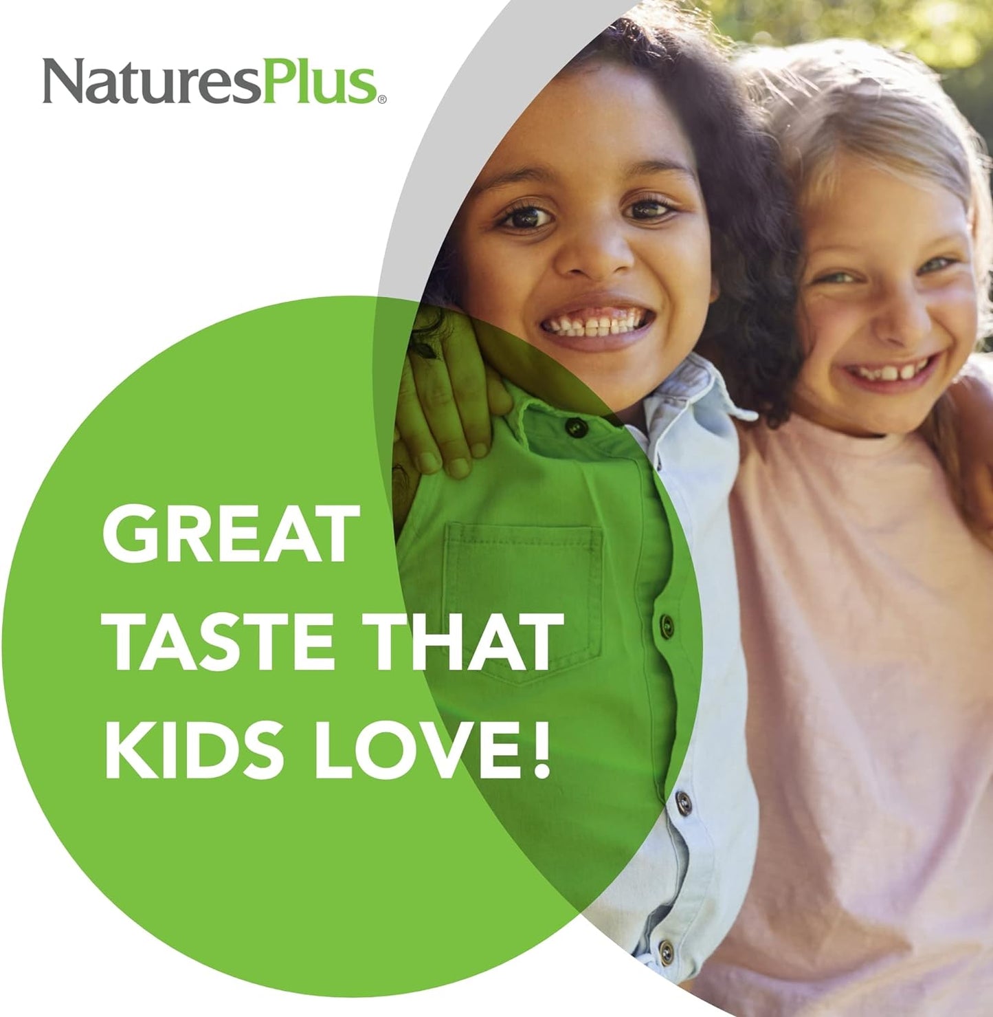 NaturesPlus Animal Parade Multivitamin Children's Chewables - Cherry Flavor - 90 Animal-Shaped Tablets