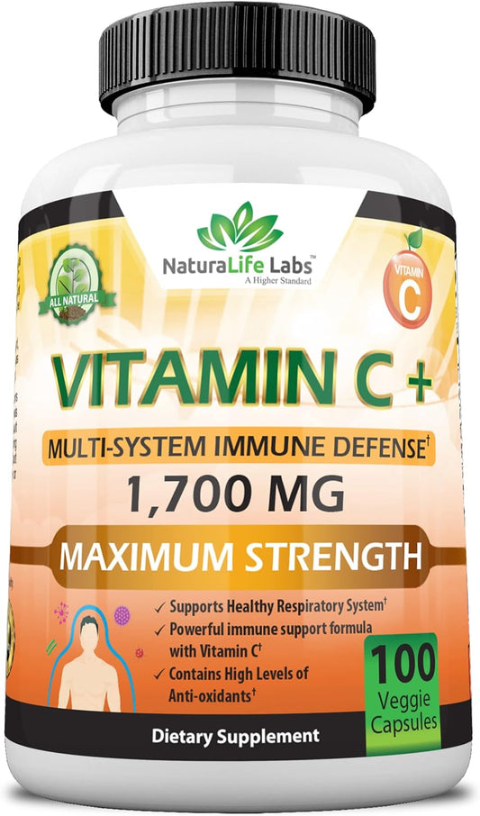 NaturaLife Labs A Higher Standard Vitamin C 100 Veggie Capsules