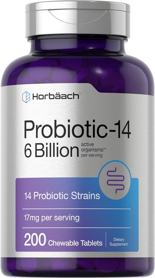 Chewable Probiotics 6 Billion CFUs 200 Tablets