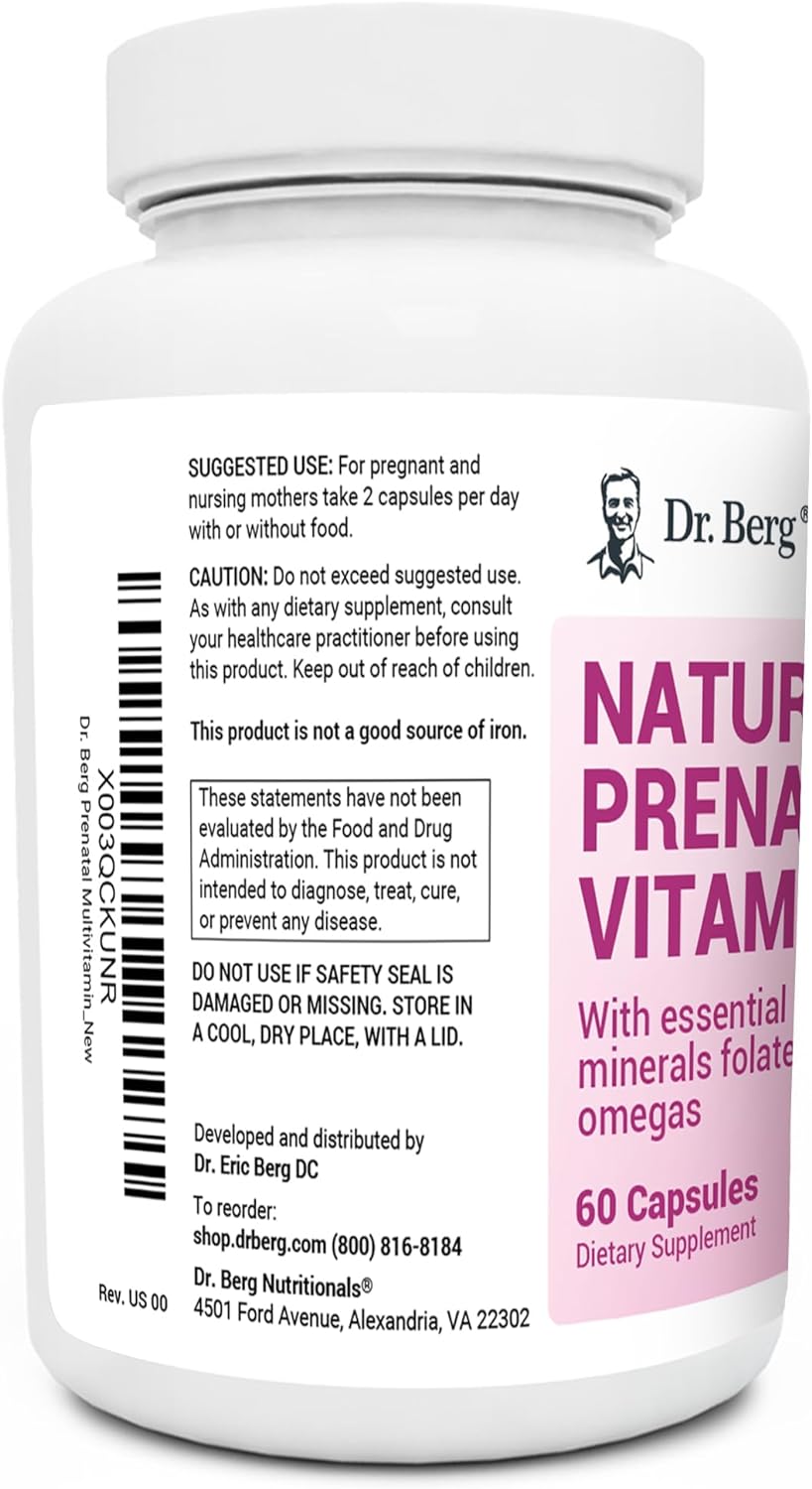 Dr. Berg Natural Prenatal Vitamins for Women 60 Capsules