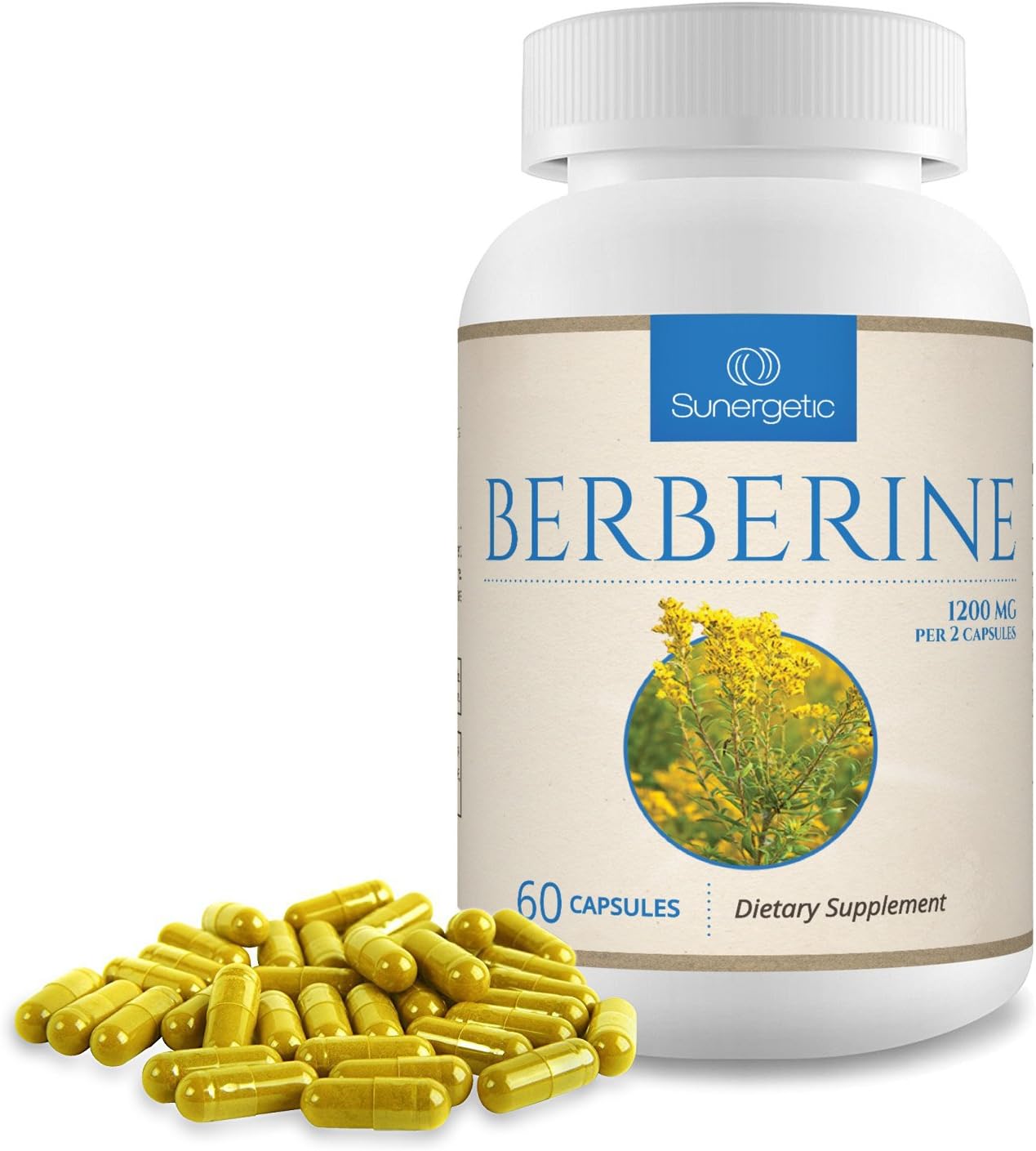 Sunergetic Premium Berberine Supplement -60 capsules