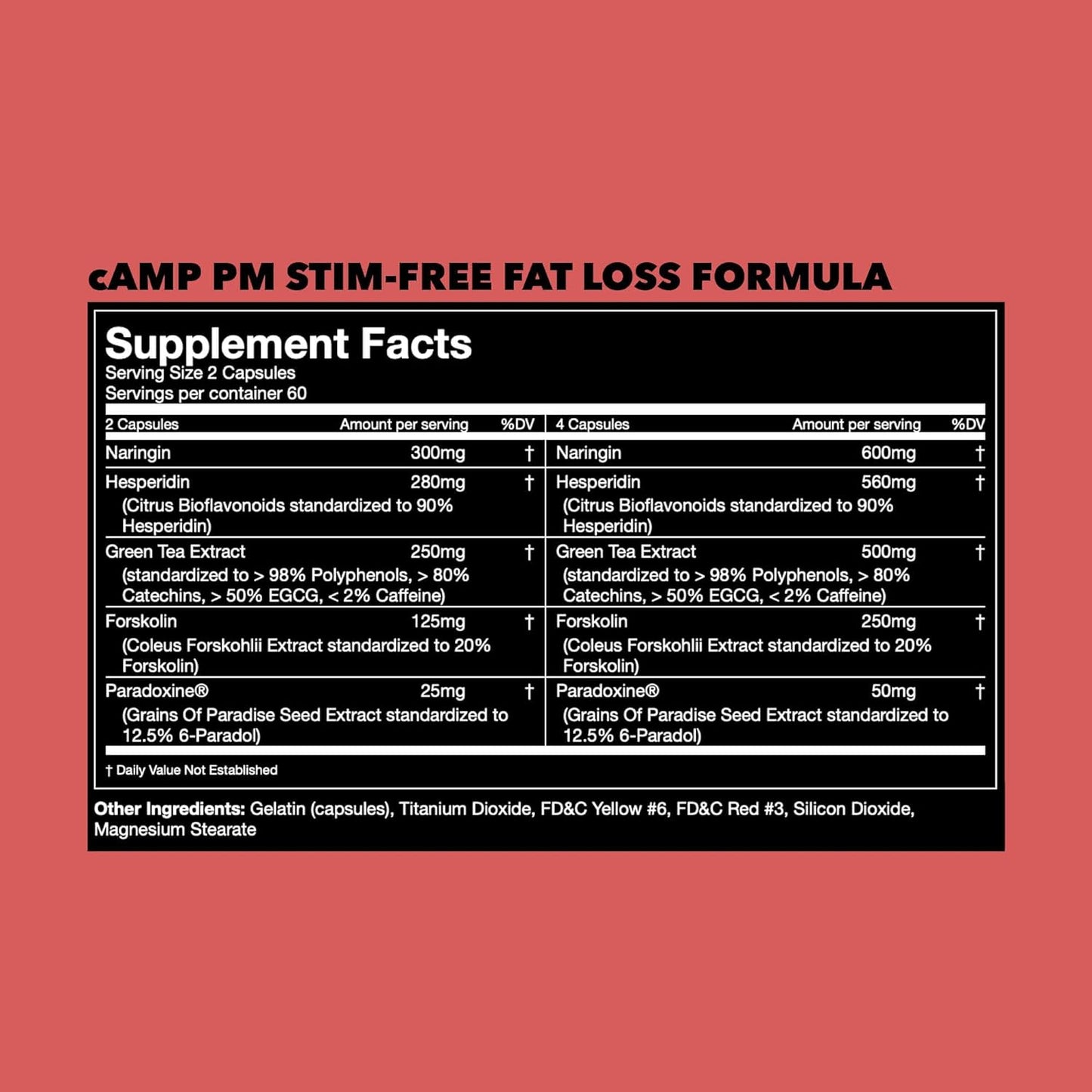 Gorilla CAMP PM STIM-FREE FAT LOSS FORMULA 120 Capsules