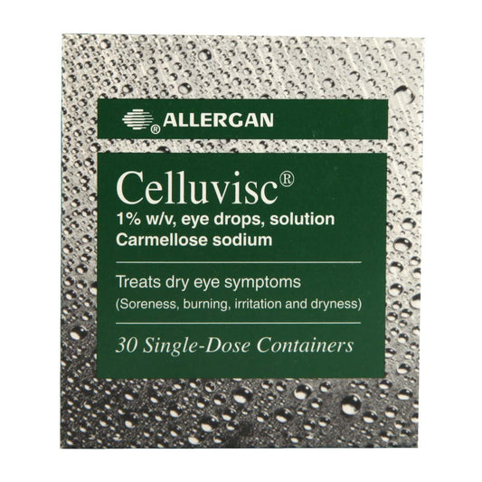 Allergan Celluvisc 1% w/v eye drops - 30 SINGLE DOSE CONTAINERS