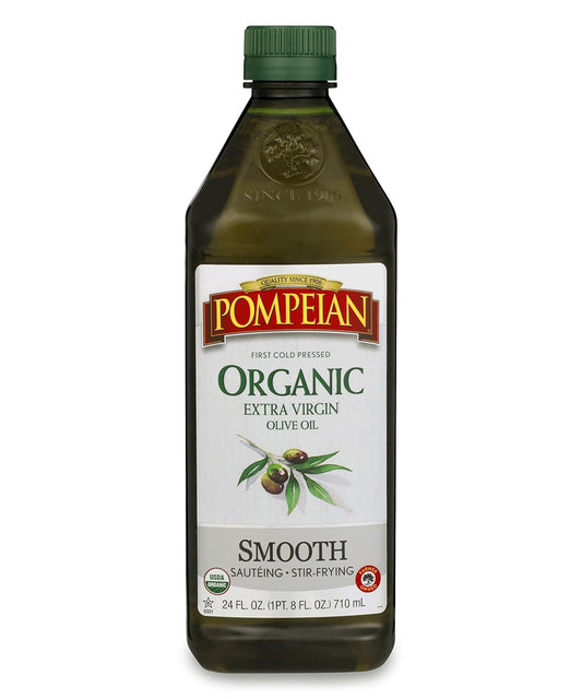 Pompeian USDA Organic Smooth Extra Virgin Olive Oil,24 FL. OZ.