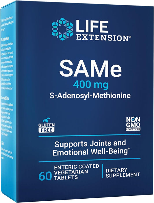 Life Extension Same 400mg  (S-Adenosyl-Methionine) 60 Count