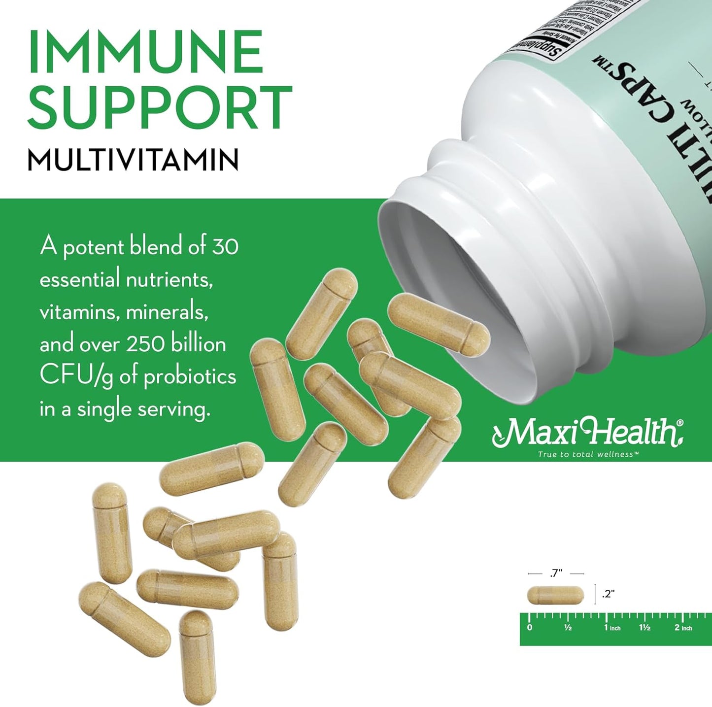 Maxi Health - Multivitamin for Women & Men -60 Capsules