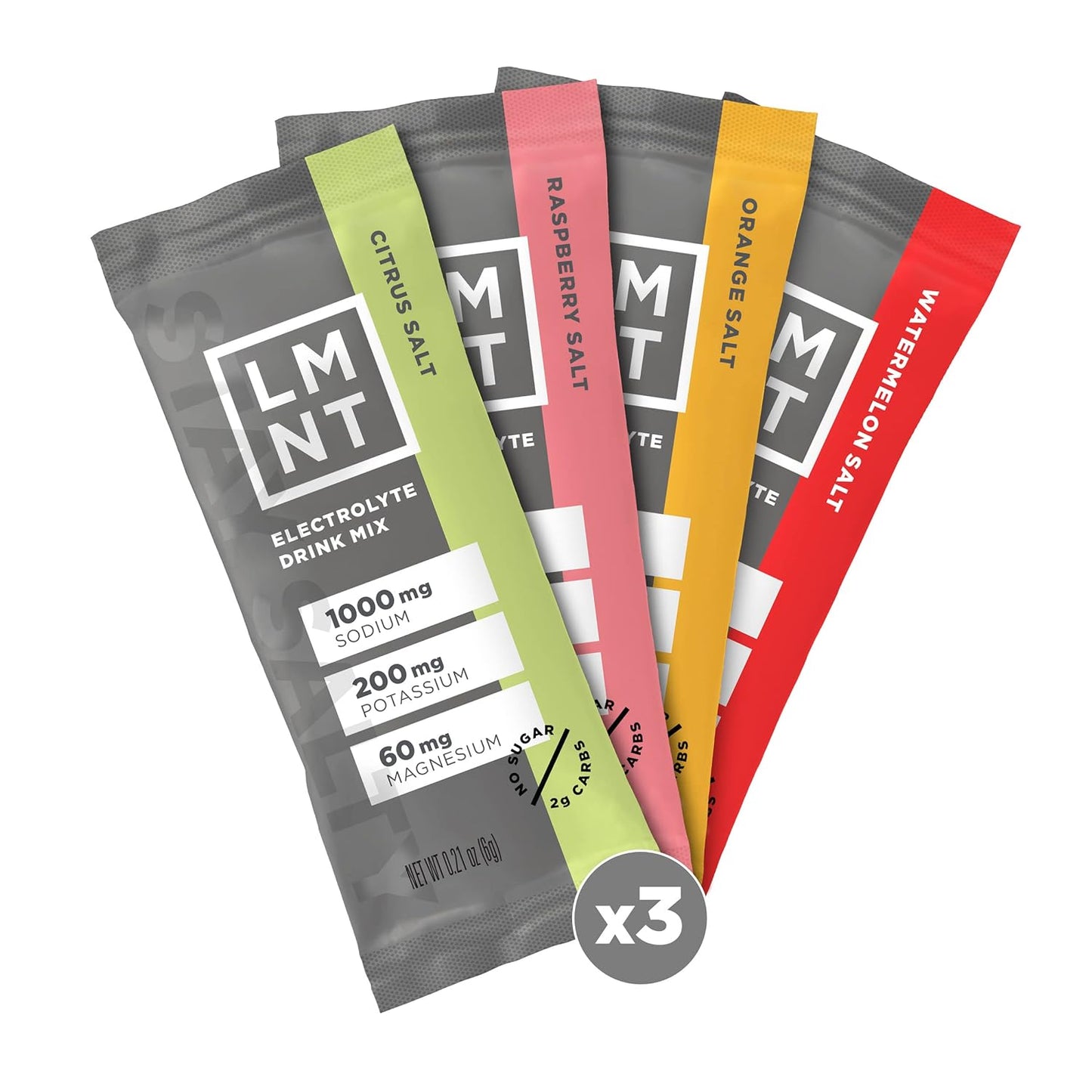 LMNT Zero-Sugar Electrolytes - Variety Pack - Hydration Powder Packets | No Dodgy Ingredients | Keto & Paleo Friendly | 12 Sticks