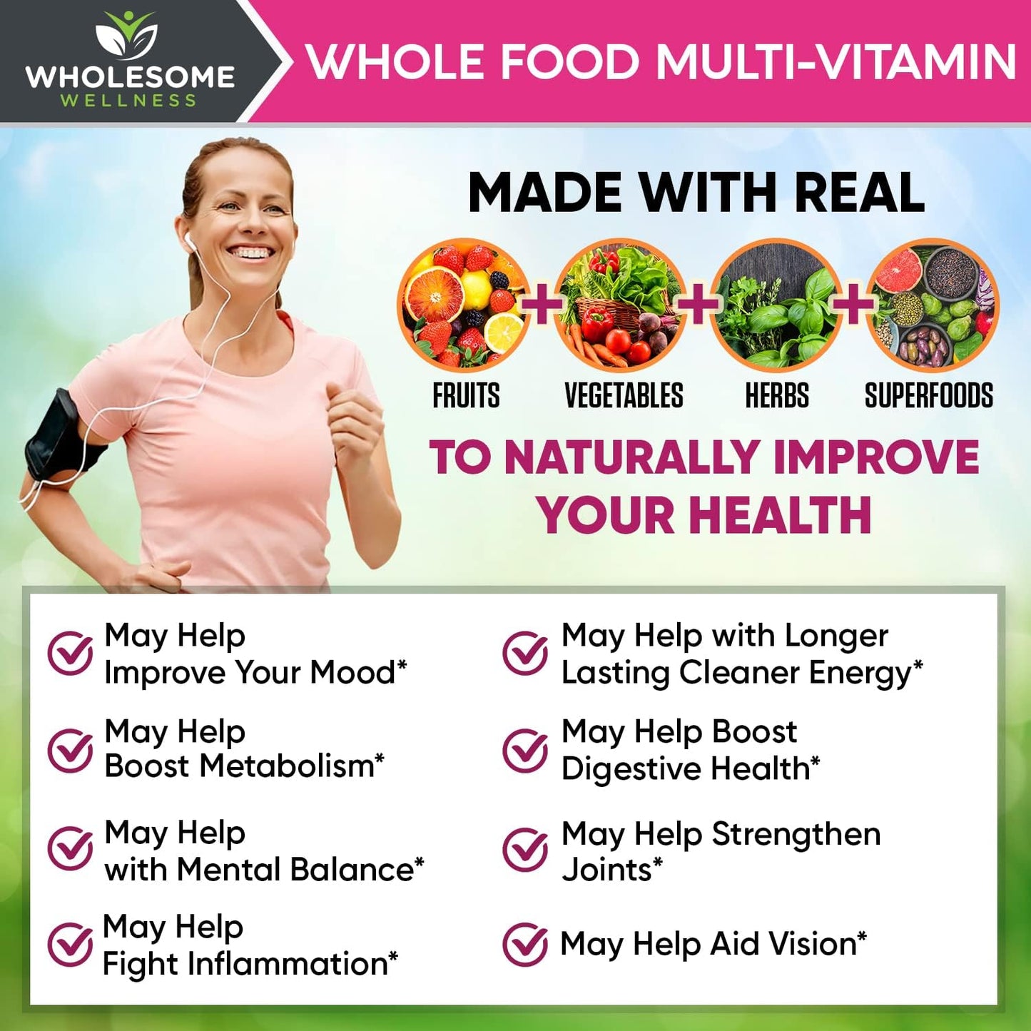 Whole Food Multivitamin for Women 120 Tablets