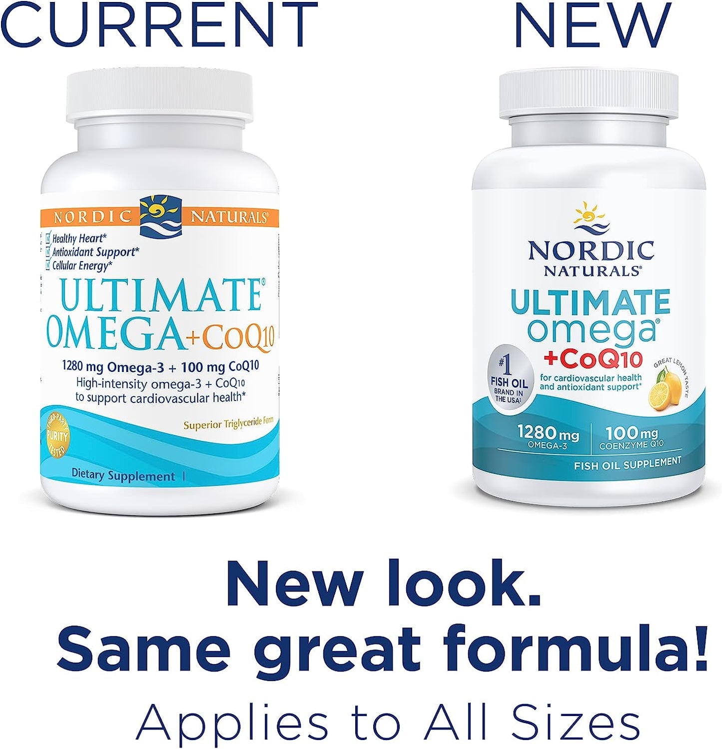 Nordic Naturals Ultimate Omega + CoQ10,  Lemon - 60 Soft Gels