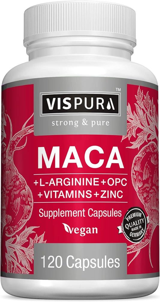 Maca Root Capsules 5000 mg + L-Arginine -120 capsules