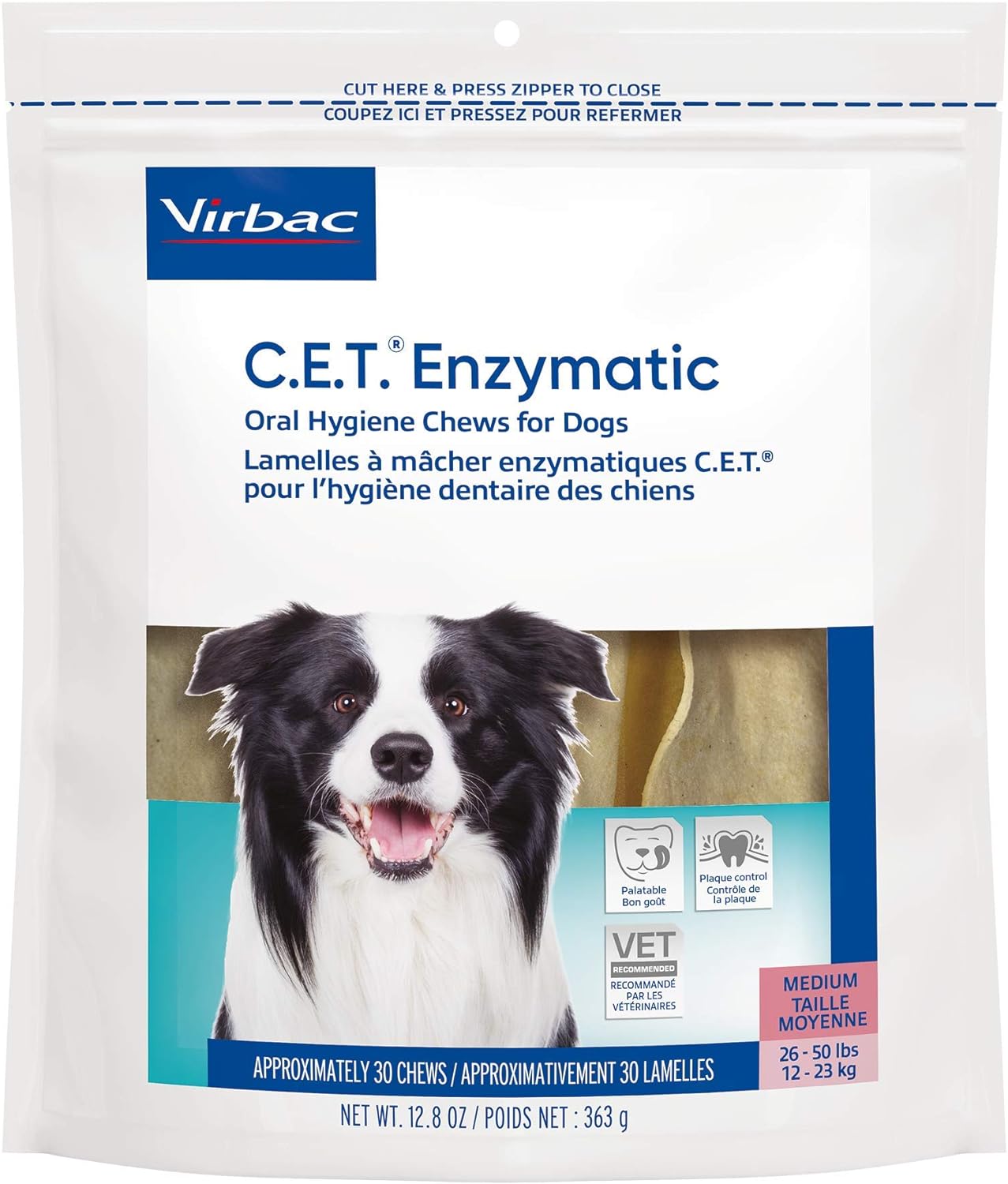 Virbac CET Enzymatic Oral Hygiene Chews for Dogs