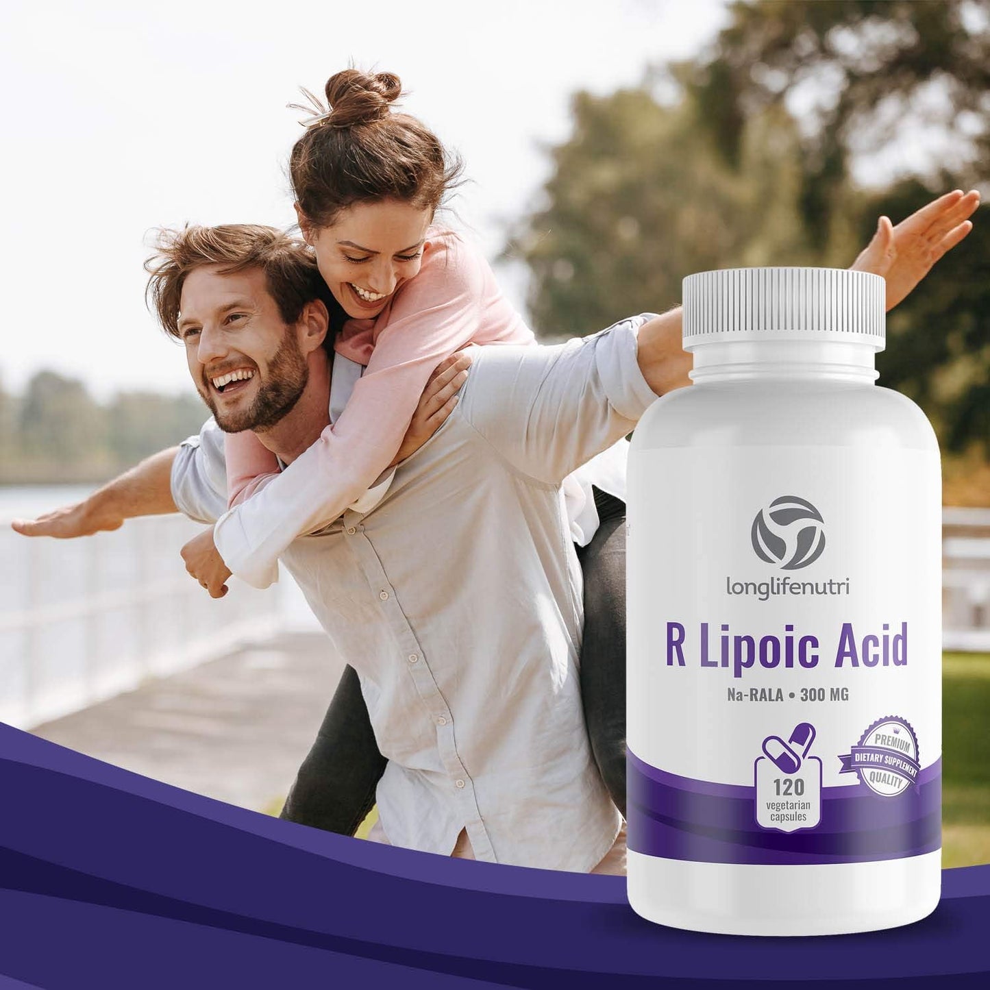 R-Alpha Lipoic Acid  Stabilized 120 Vegetarian Capsules