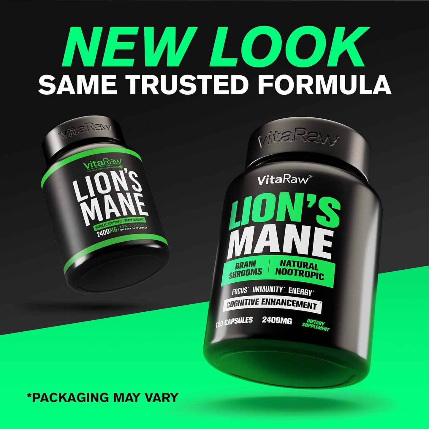 Organic Lions Mane Supplement  2400 mg -120 capsules